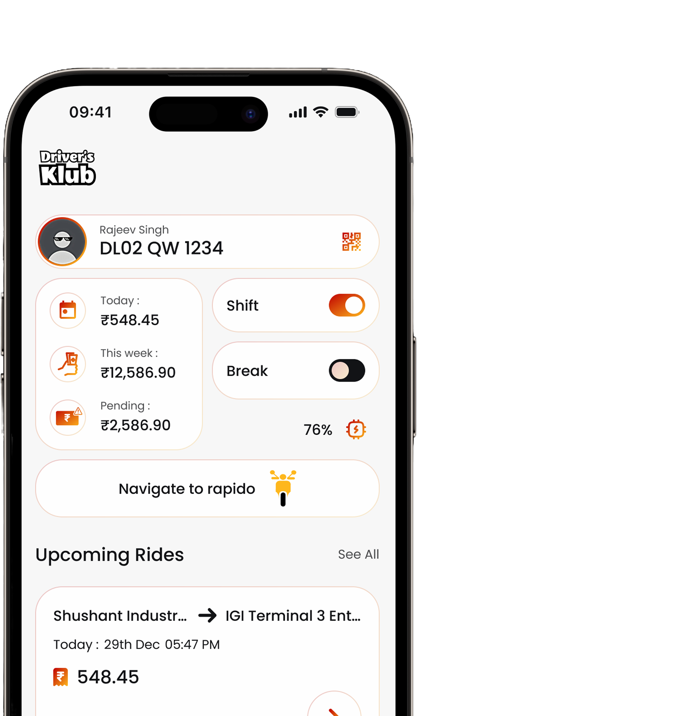 DriversKlub app